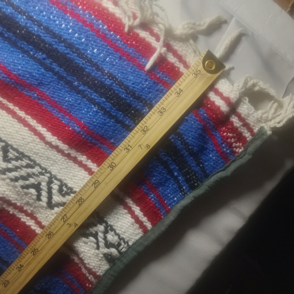 Colorful Striped Poncho - Picture 2 of 6
